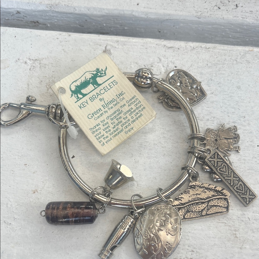 Silver-Tone Charm Bracelet with Mixed Charms -